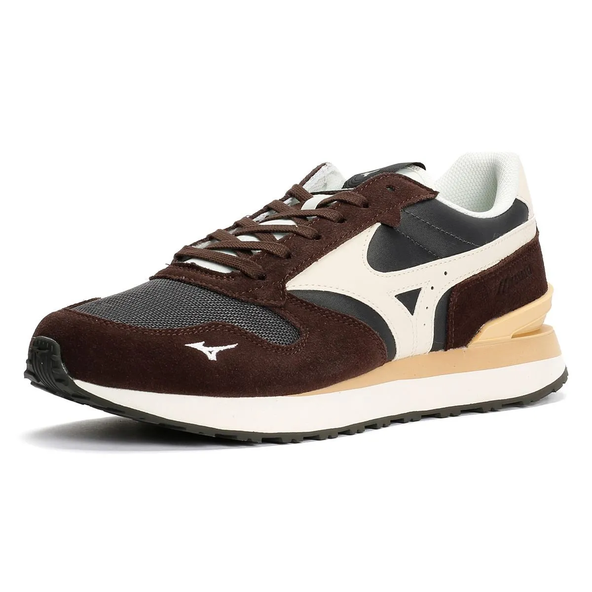 Pivot Ready Mizuno RB87 Suede Black Sand/Summer Sand/Mole Trainers