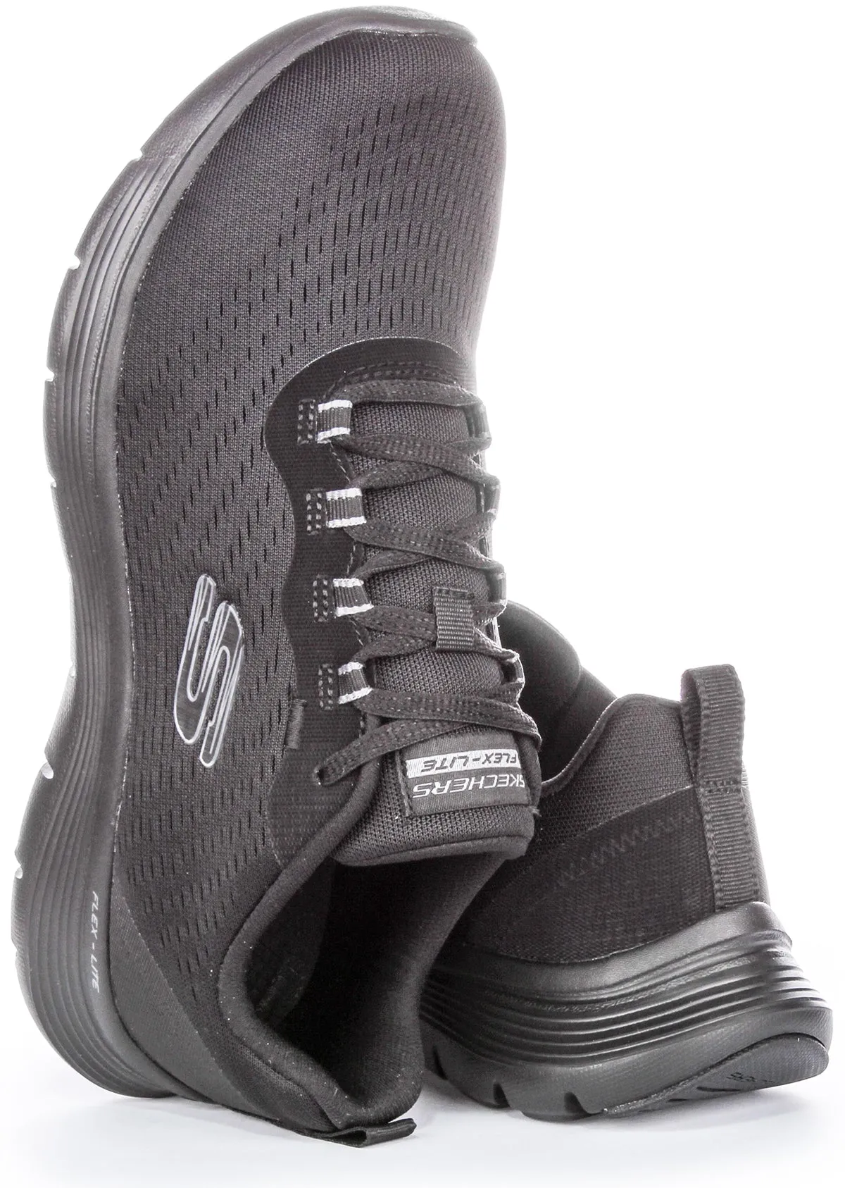 Plush Padding Skechers Flex Appeal 5.0 In Black Black For Women