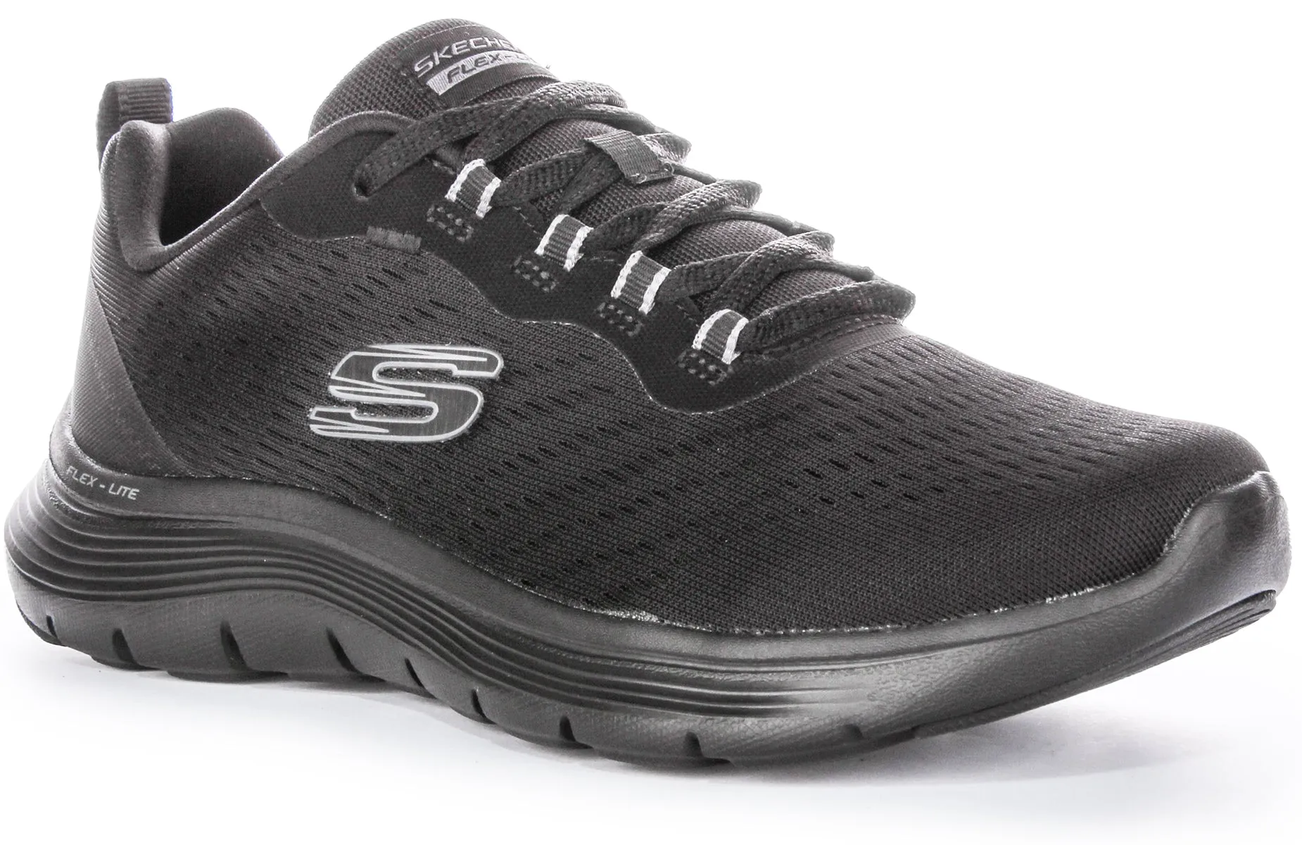 Smart Design Ankle Ease Skechers Flex Appeal 5.0 In Black Black For Women