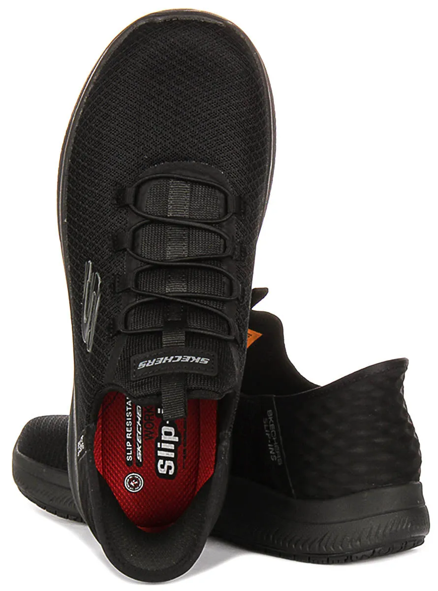 Plush Padding Skechers Summits SR In Black For Women