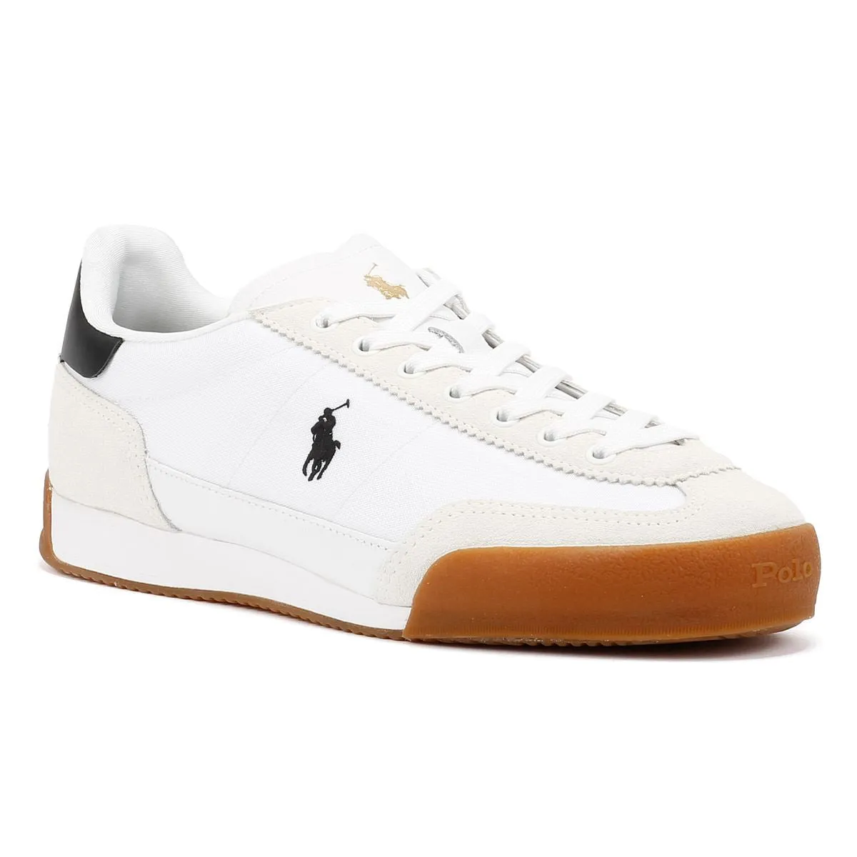Polo Ralph Lauren Hester Men's White/Black Trainers Impact absorption