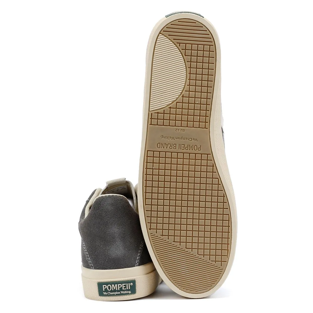 Pompeii Dart Suede Men's Grey/Ecru Trainers All-Terrain Sole
