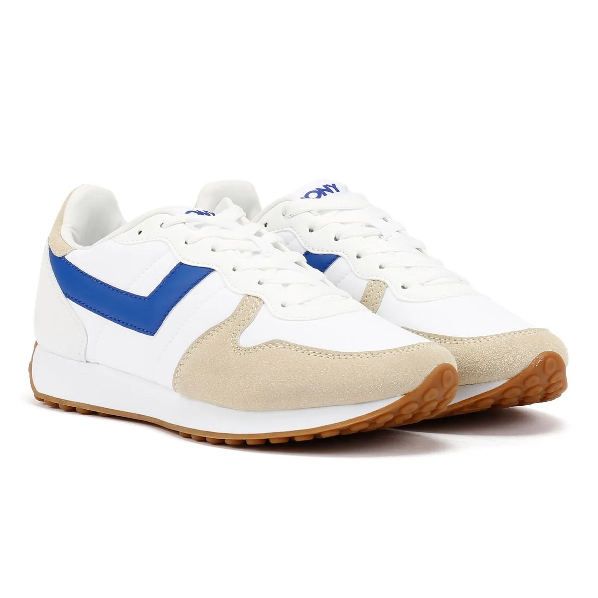 Pony Express White/Electric Blue Trainers Energy Steps
