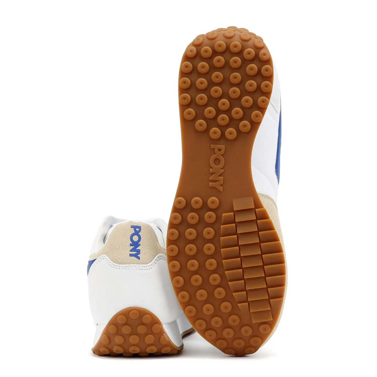 Pony Express White/Electric Blue Trainers Speed Motion