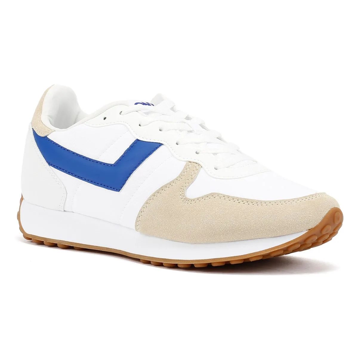 Pony Express White/Electric Blue Trainers Speed Motion