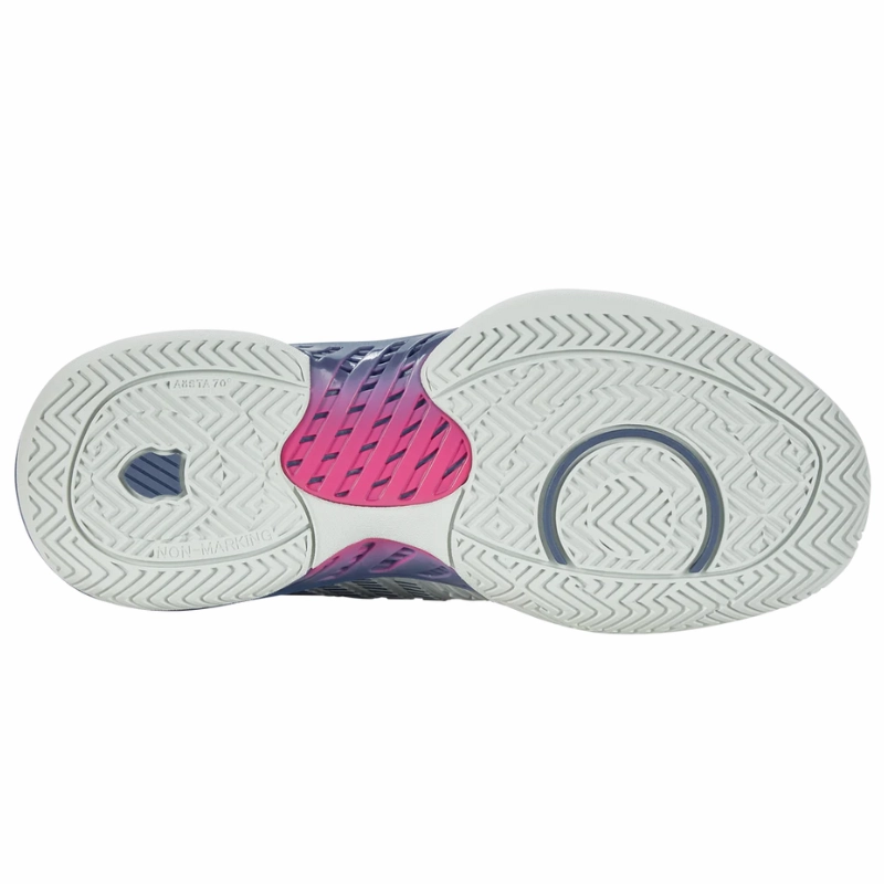 Popular Choice K Swiss Hypercourt Supreme AC Womens Tennis Shoes - Blue Blush/Infinity/Carmine Rose