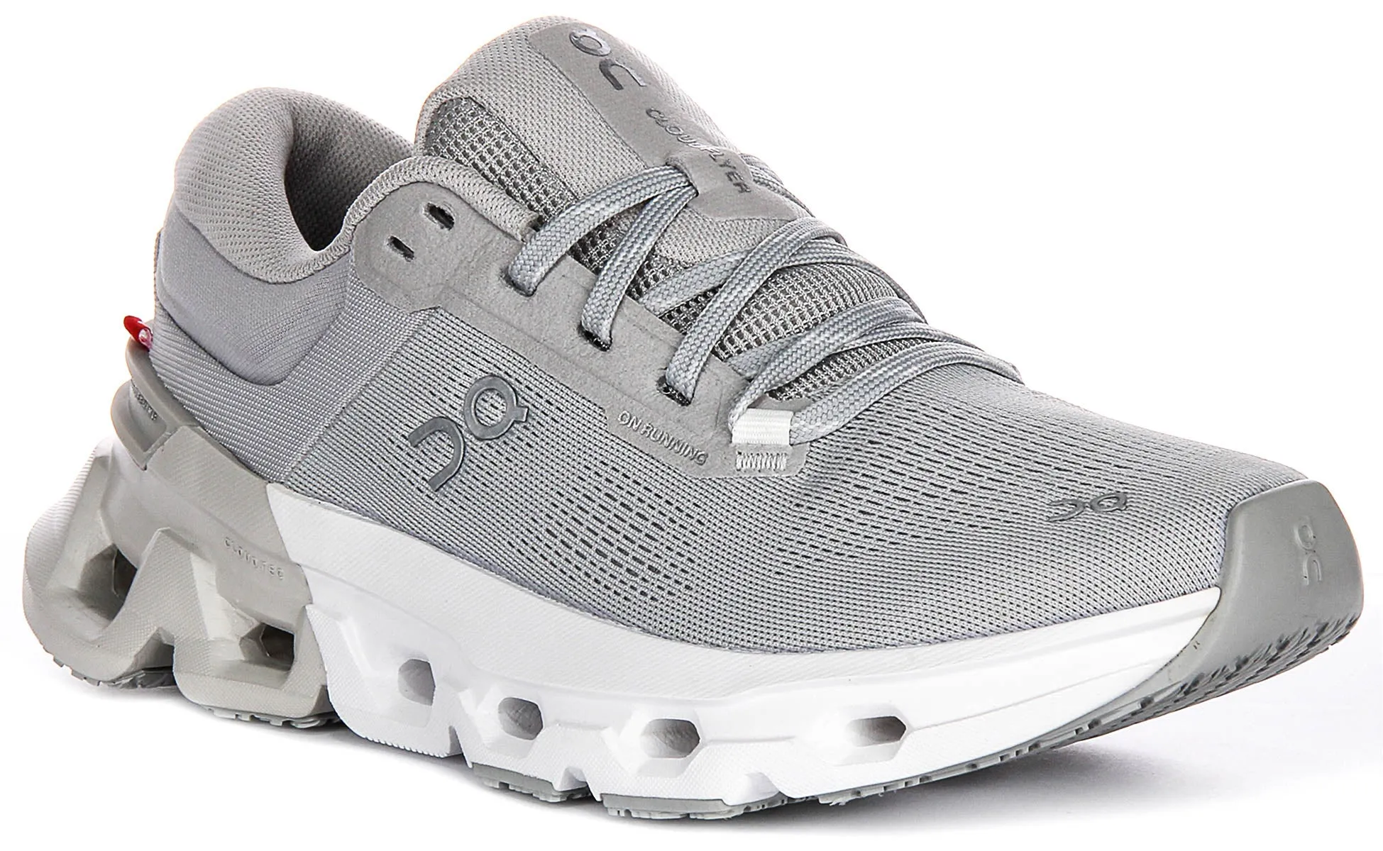 Ideal for indoor and outdoor athletic performance On Running Cloudflyer 5 In Grey White For Men
