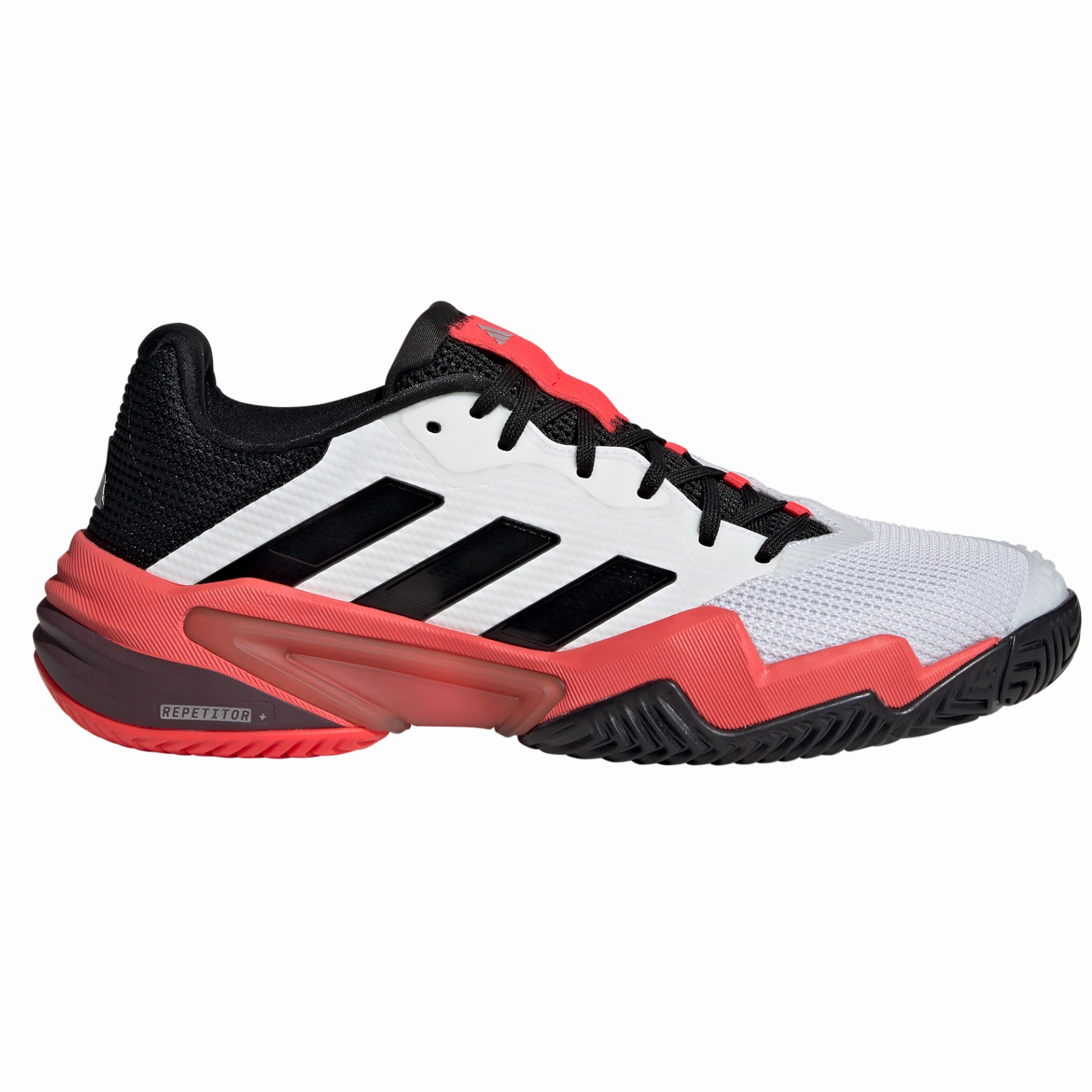 Adidas Barricade 13 Mens Tennis Shoes - Cloud White/Core Black/Lucid Red