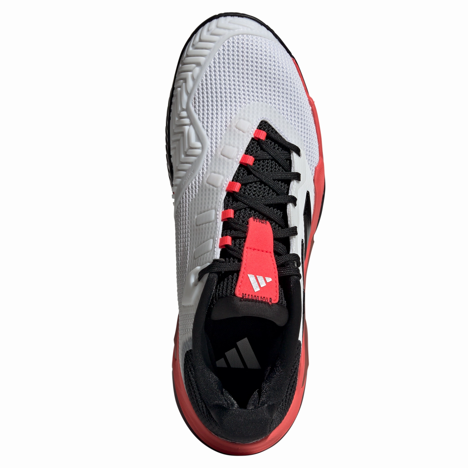 Power - Charge Adidas Barricade 13 Mens Tennis Shoes - Cloud White/Core Black/Lucid Red