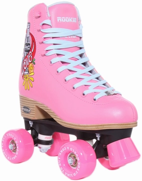 Wear resistant Rookie X Coca Cola Rollerskates Love Pink In Pink For Women