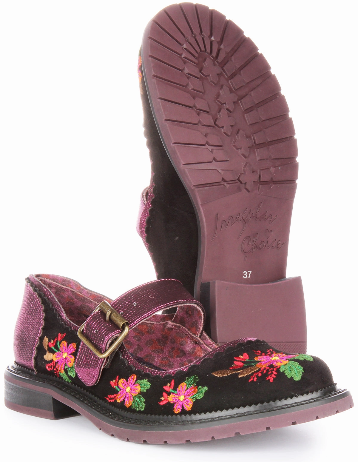 Practical Design Irregular Choice Hilltop House In Black Flower For Women