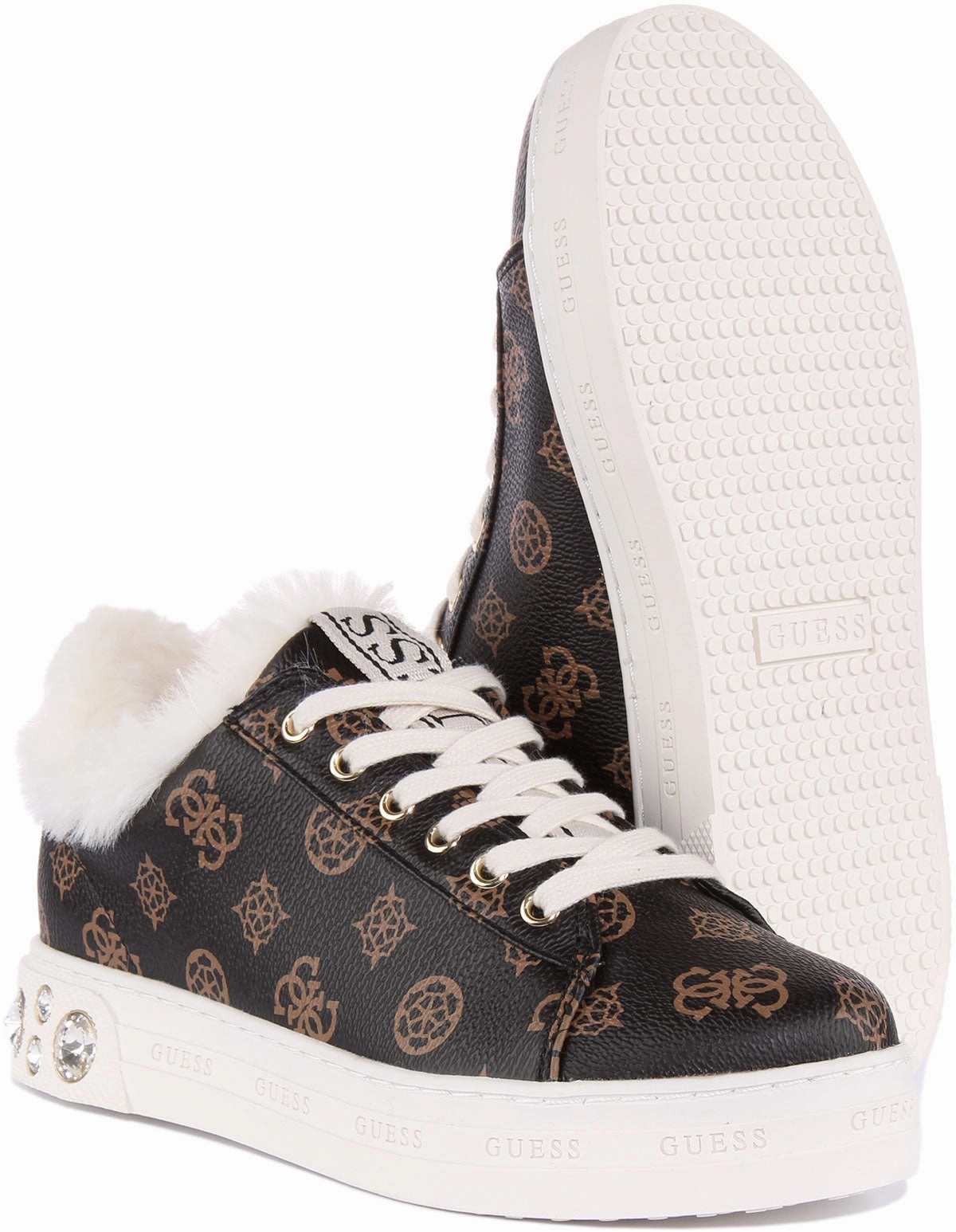 Precision engineered Guess Rivet 4G In Brown For Women