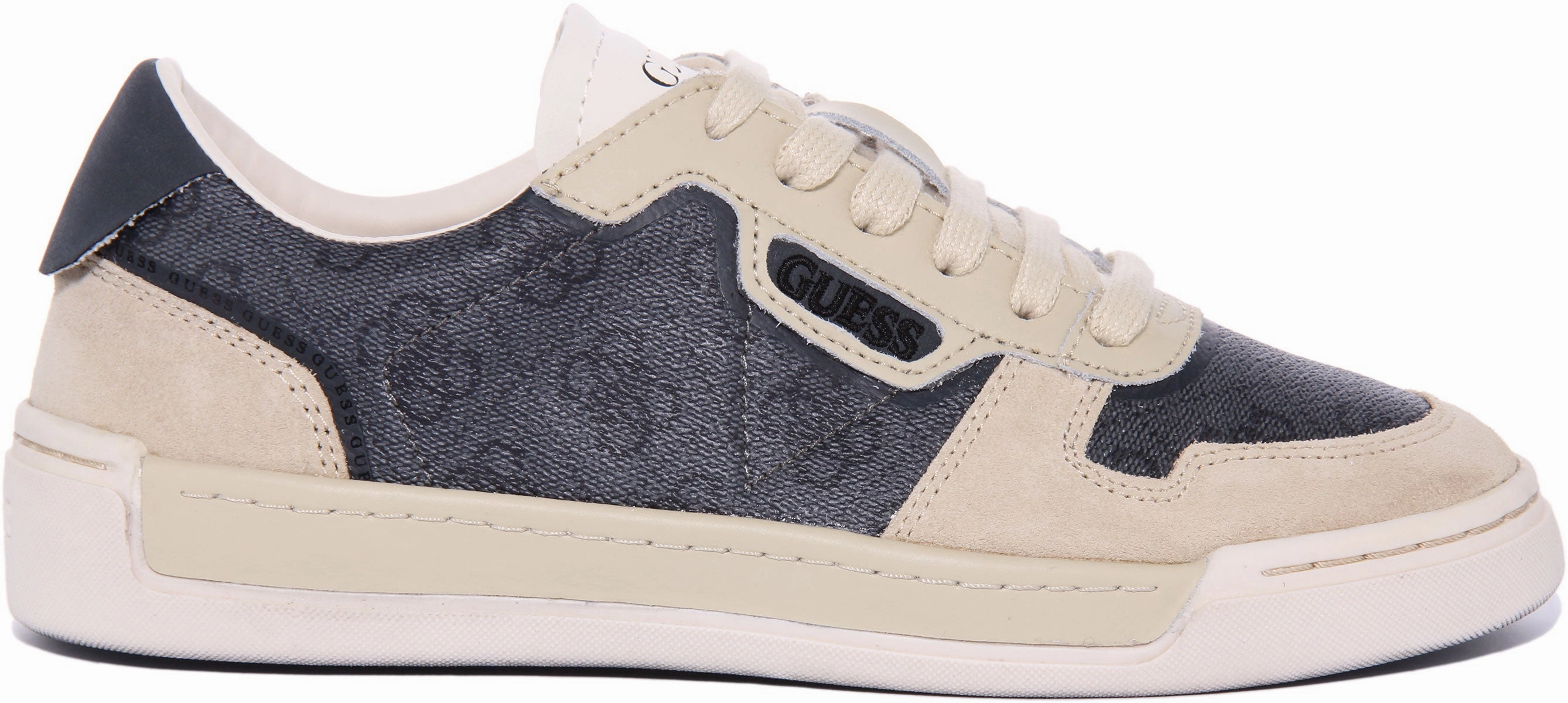 Precision engineered Guess Strave 4g Lace up Trainer In Grey For Men