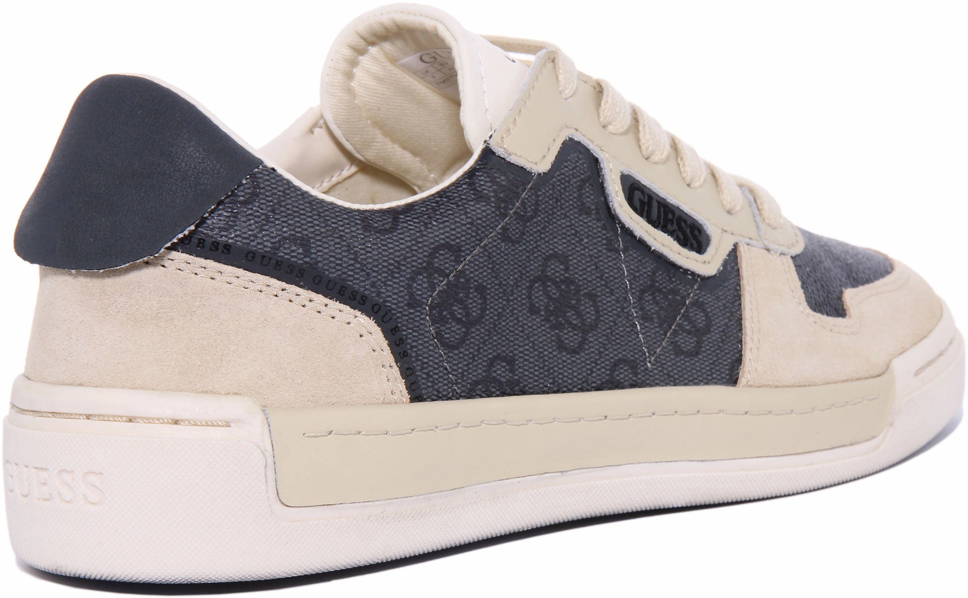 Precision engineered Guess Strave 4g Lace up Trainer In Grey For Men