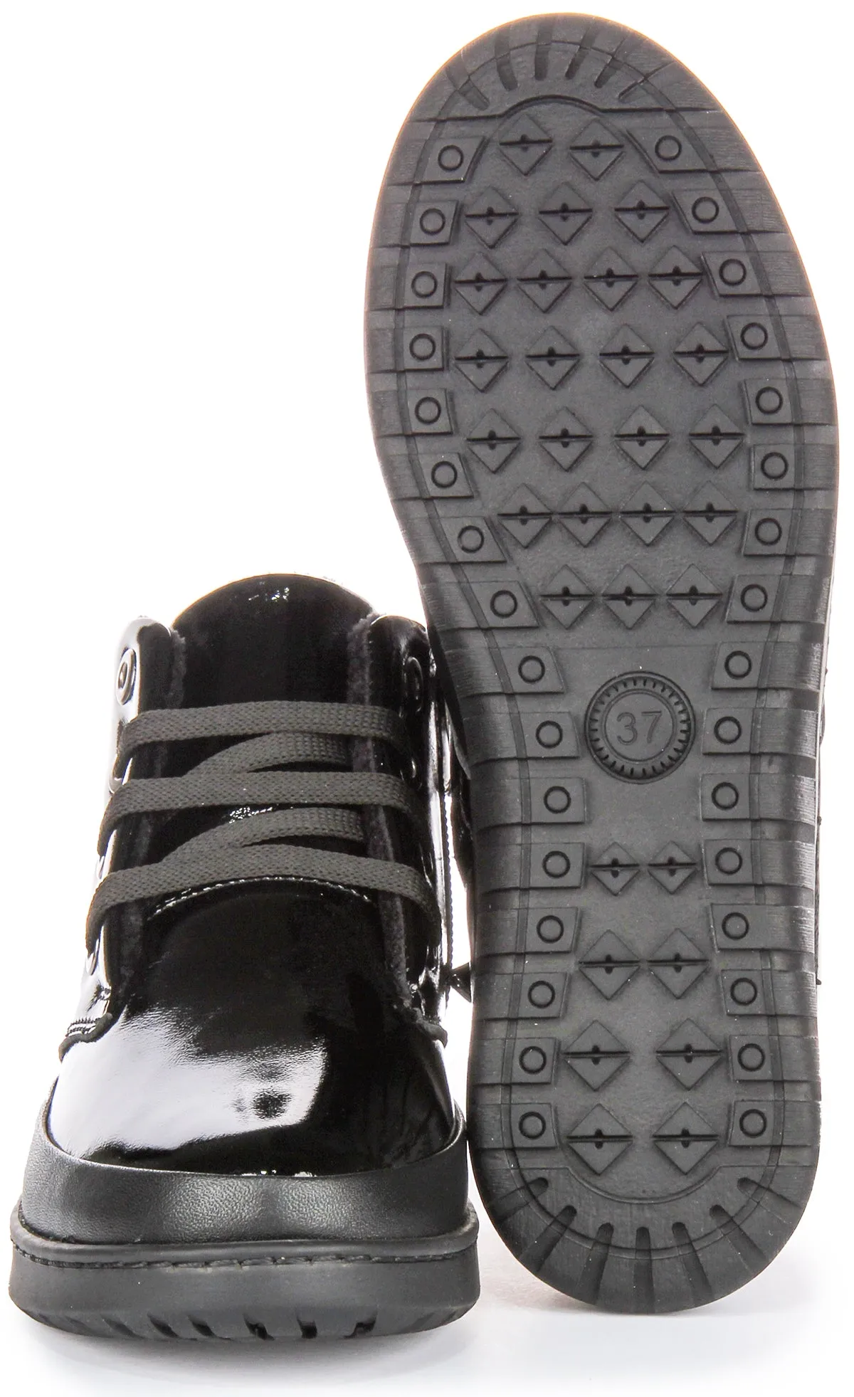 Premium Build Justinreess England Maggie In Black Patent For Women