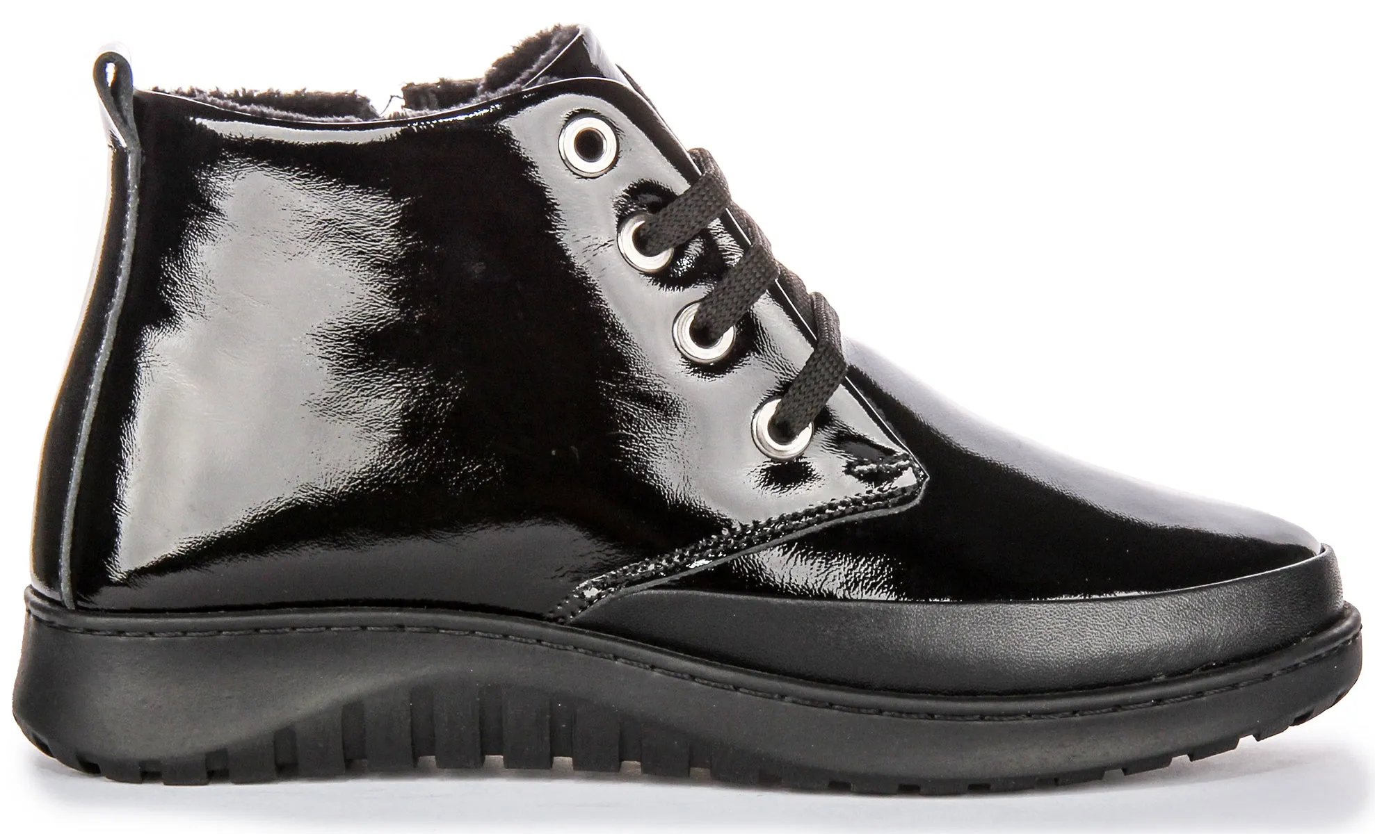 Premium Build Justinreess England Maggie In Black Patent For Women