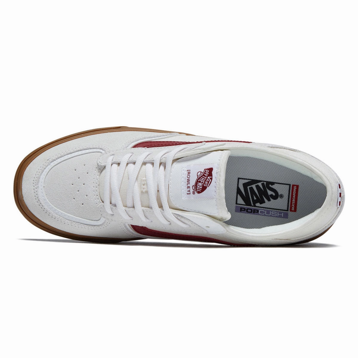 Premium Build Vans Skate Rowley Shoes - Red/White/Gum