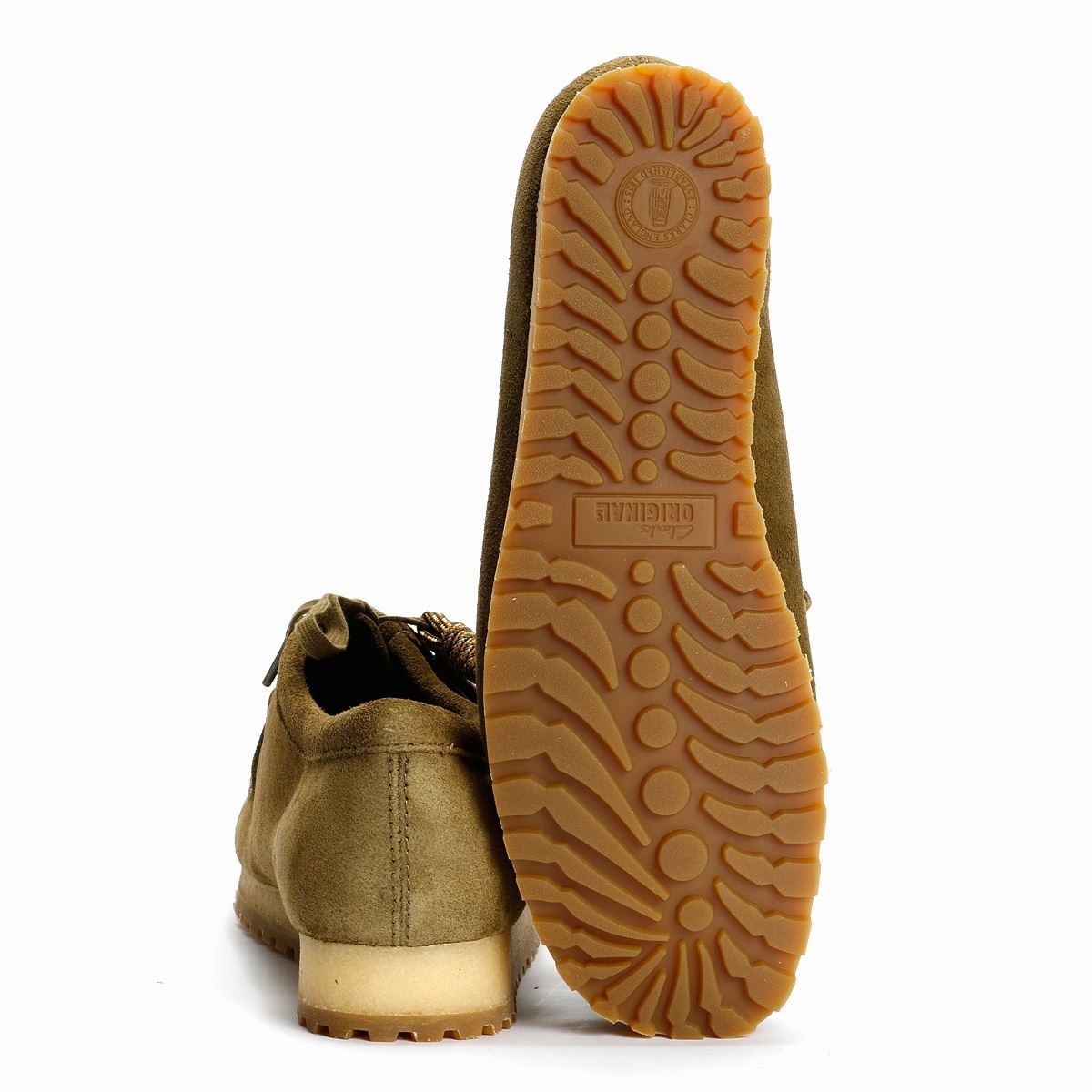 Premium Craft Clarks Originals Wallabee RB Suede Men's Green Shoes