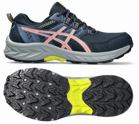 High Ankle ASICS Gel Venture 9 (French Blue/Sun Coral) Womens