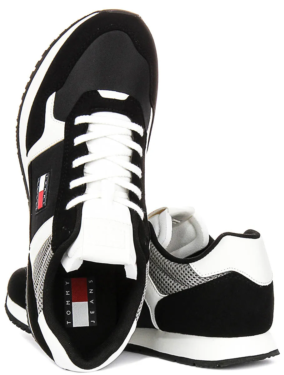 Pressure Relief Tommy Casual Runner In Black White For Men