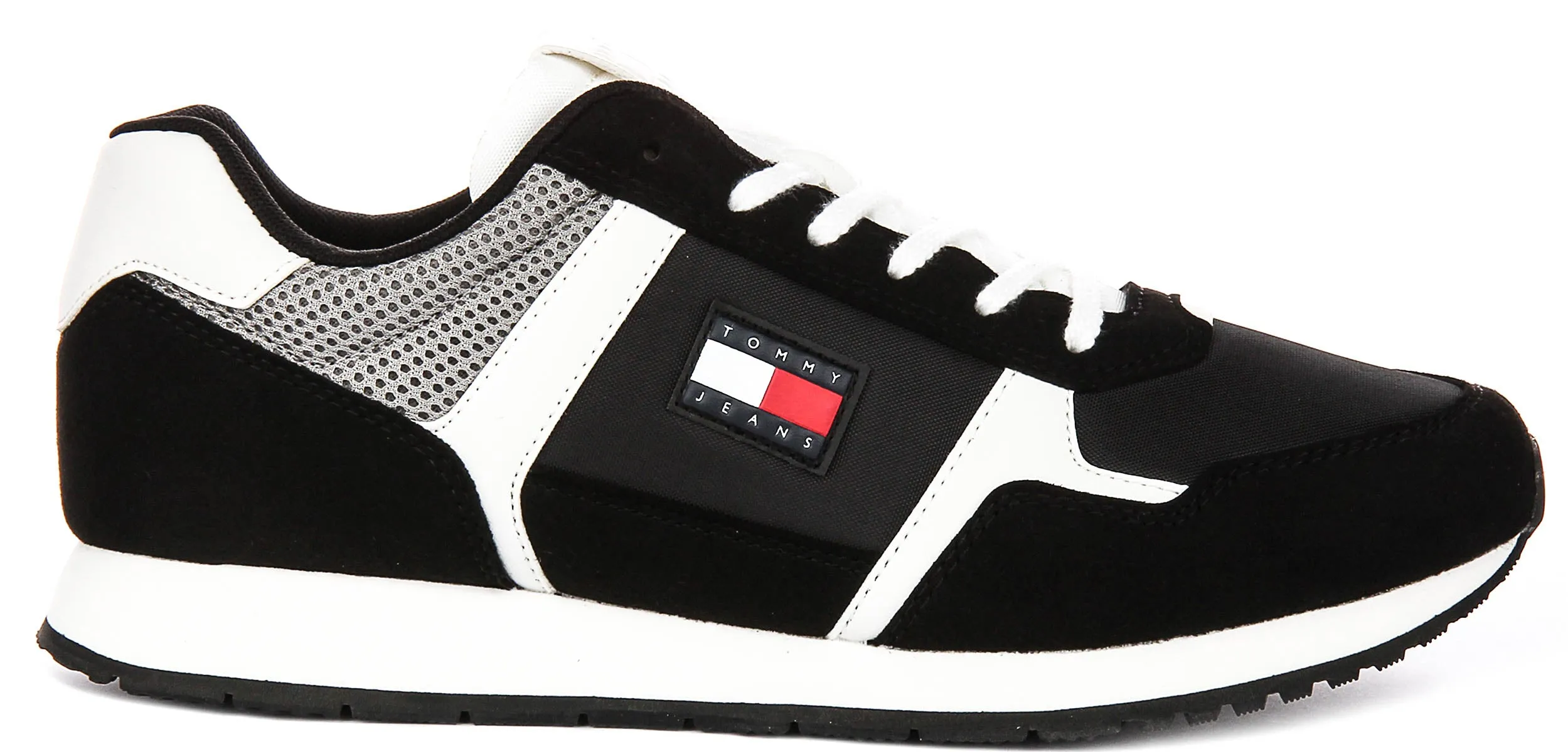 Pressure Relief Tommy Casual Runner In Black White For Men
