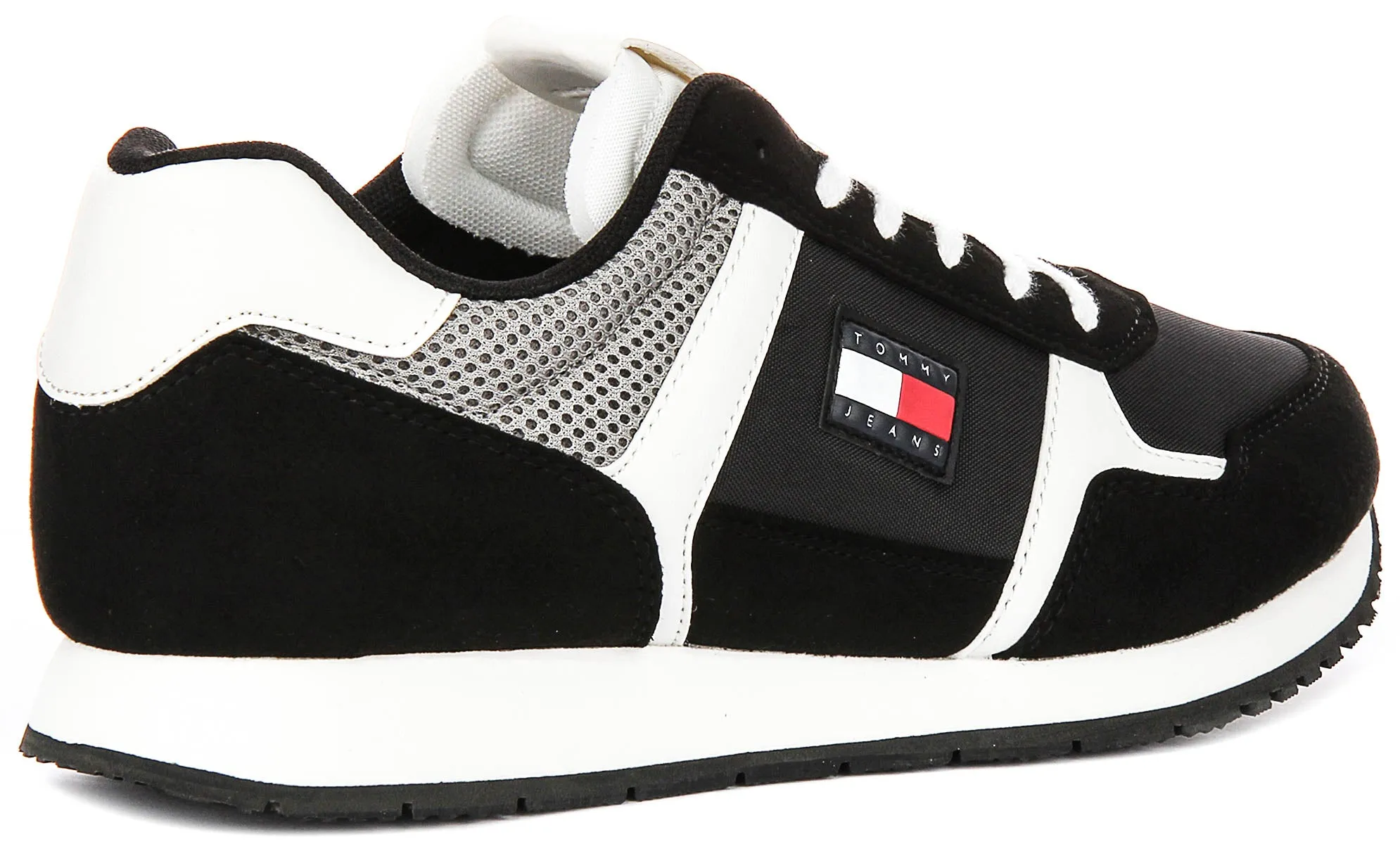 Pressure Relief Tommy Casual Runner In Black White For Men