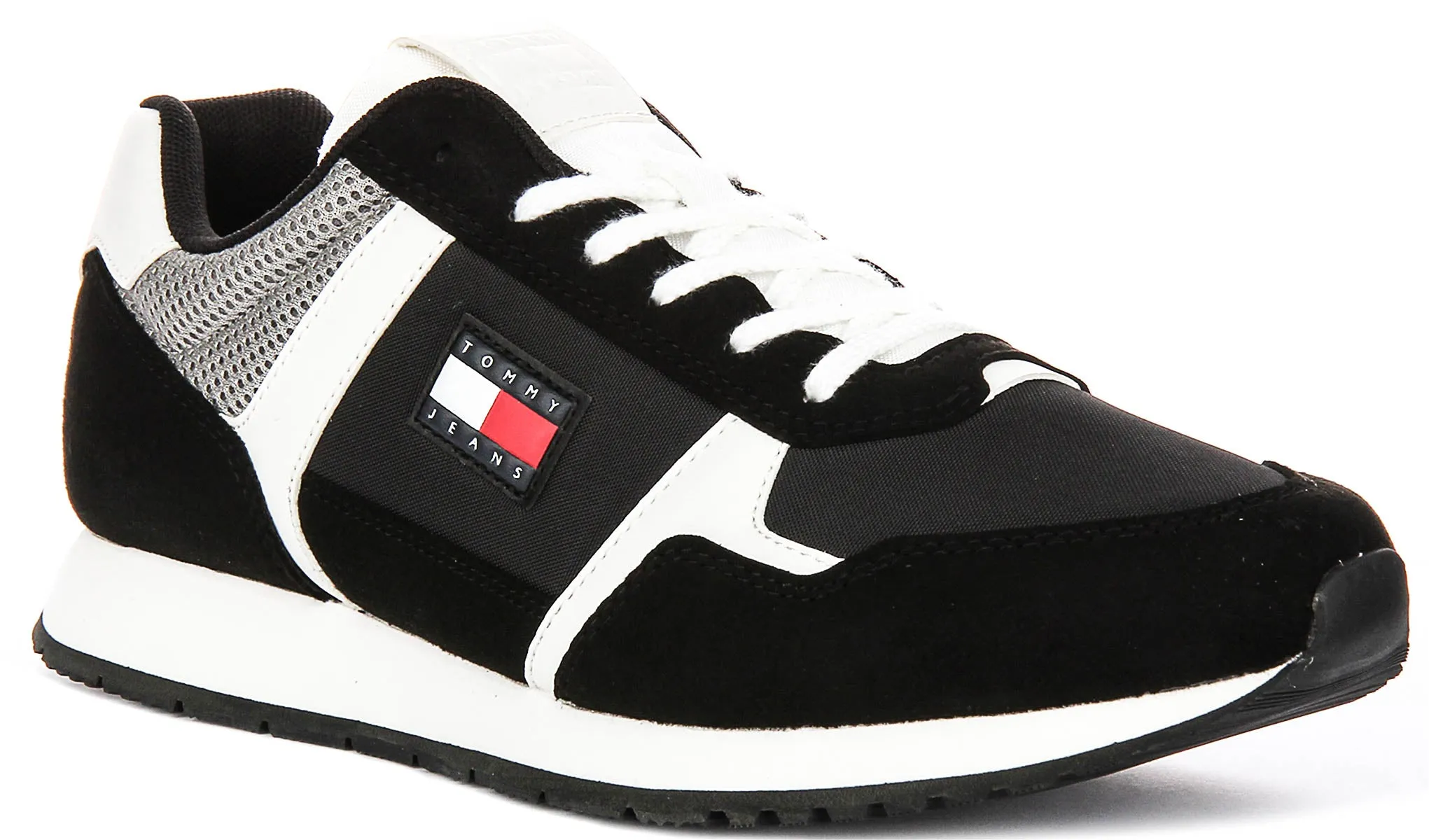 Tommy Casual Runner In Black White For Men Power Lifting Sweat Wicking
