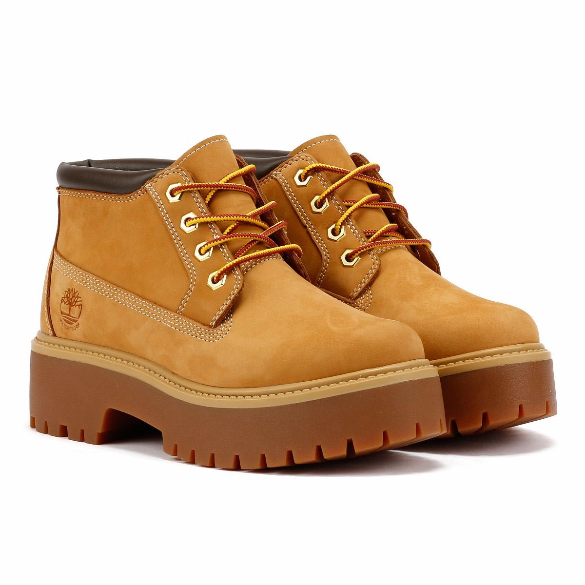 Pressure Relief Timberland Stone Street Nellie Leather Women's Wheat Boots