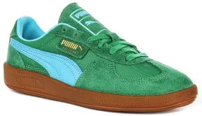 Puma Palermo Vintage In Green Blue Wide fit