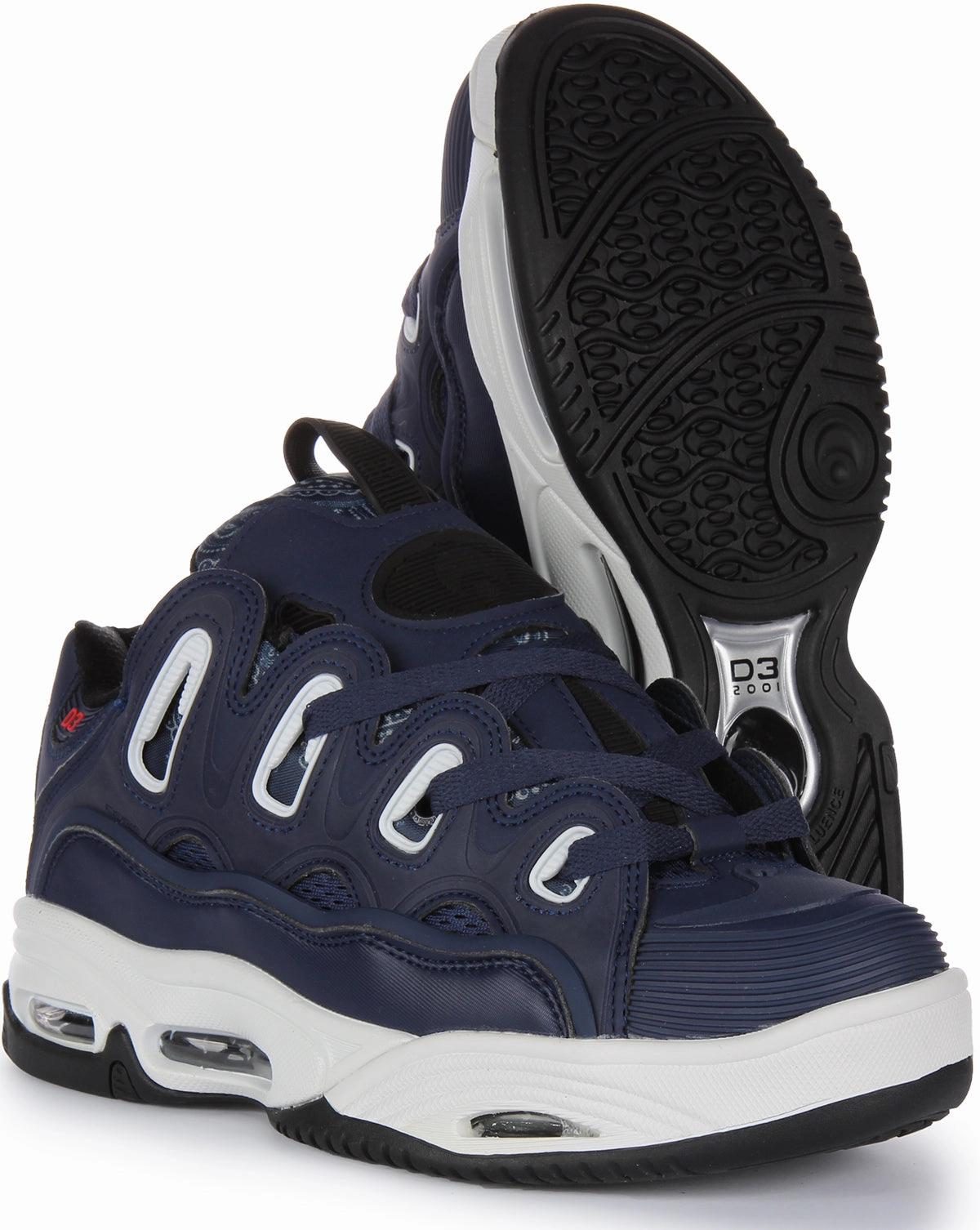 Pro Fit Osiris D3 2001 In Navy Red For Men