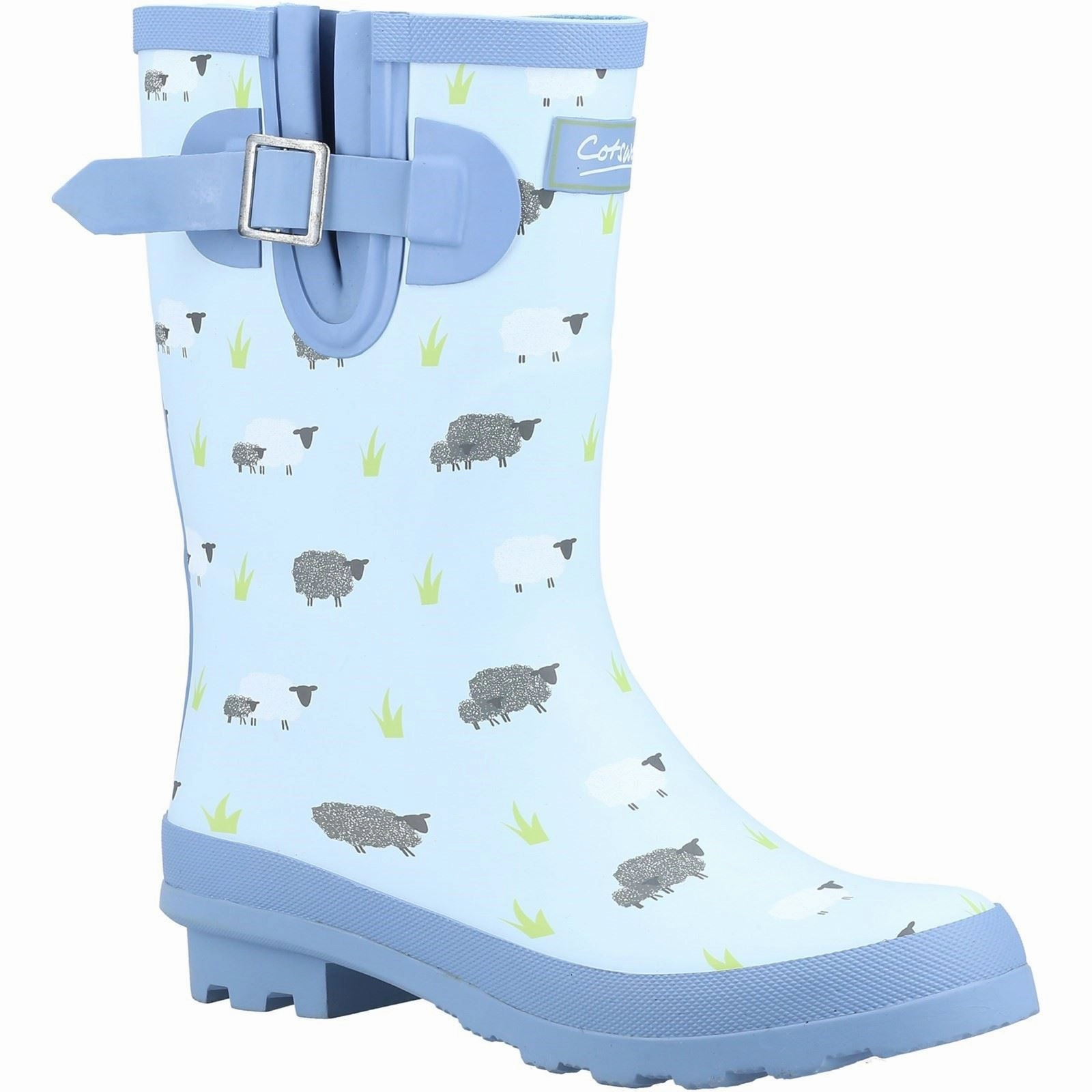 Rain Ready Winter Proof Cotswold Farmyard Mid Rubber Women's Sheep Wellington Boots