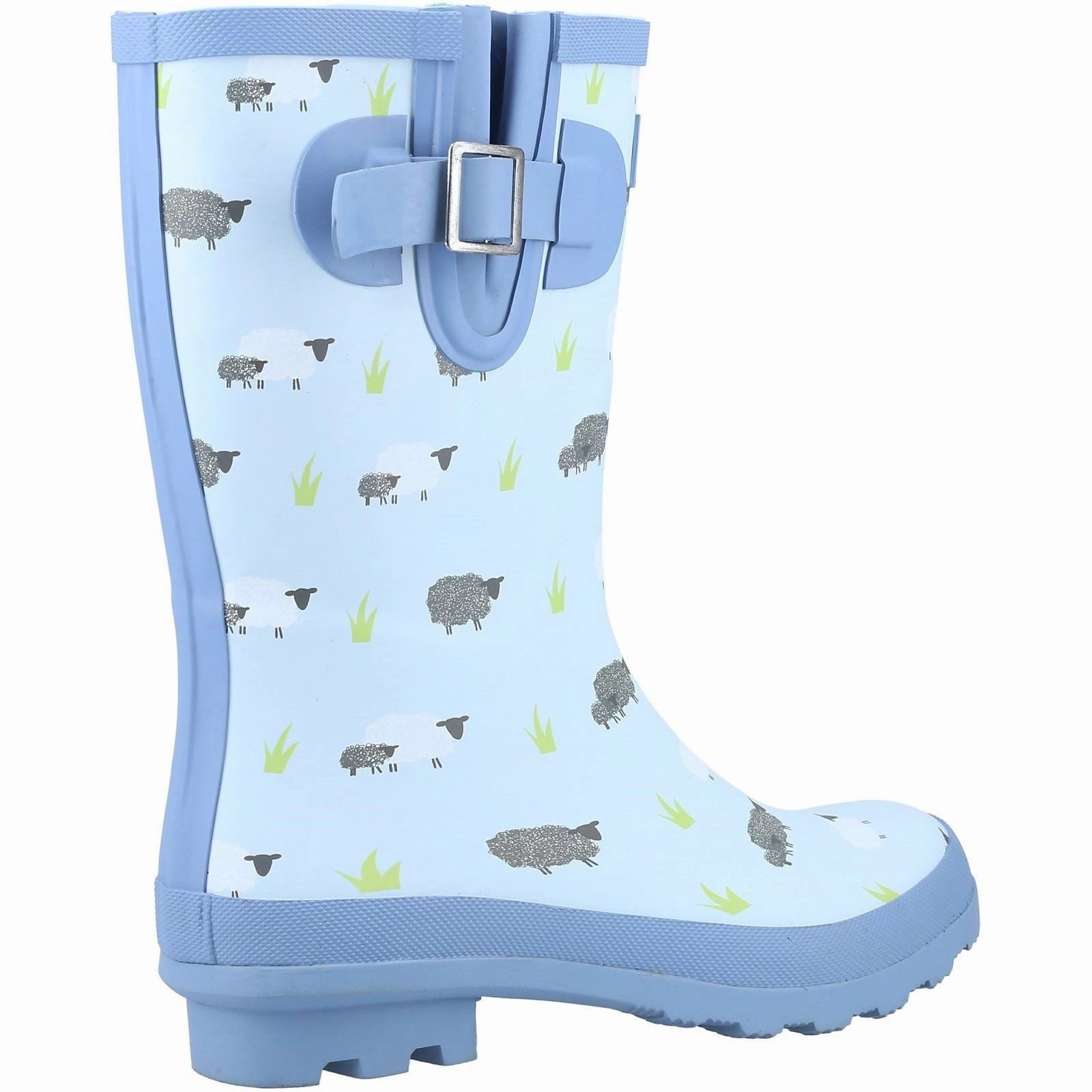 Puddle Step Cotswold Farmyard Mid Rubber Women's Sheep Wellington Boots