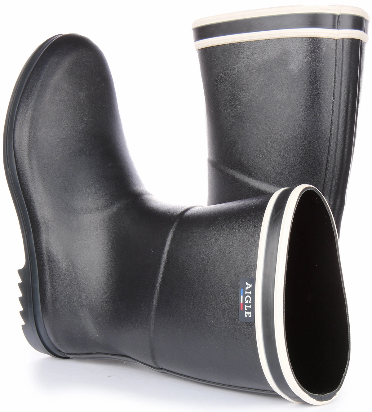 Puddle Trek Aigle Chantebooot Strip In Marine Blue For Women