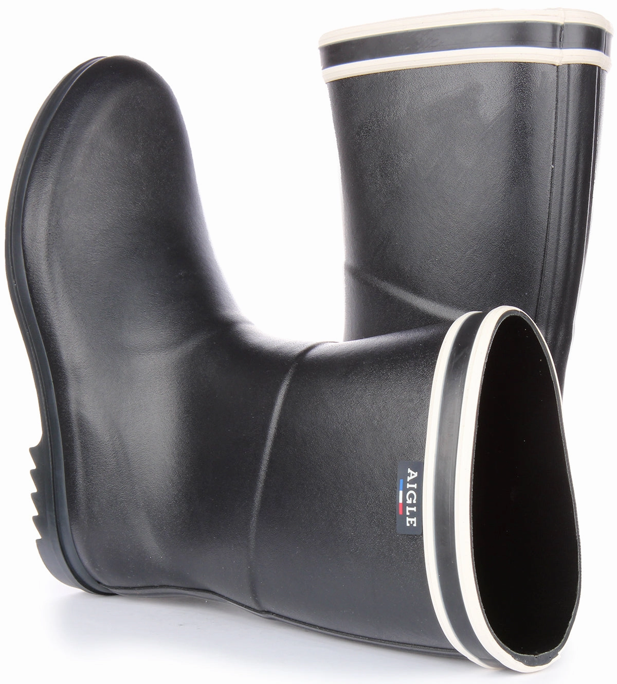 Puddle Trek Aigle Chantebooot Strip In Marine Blue For Women