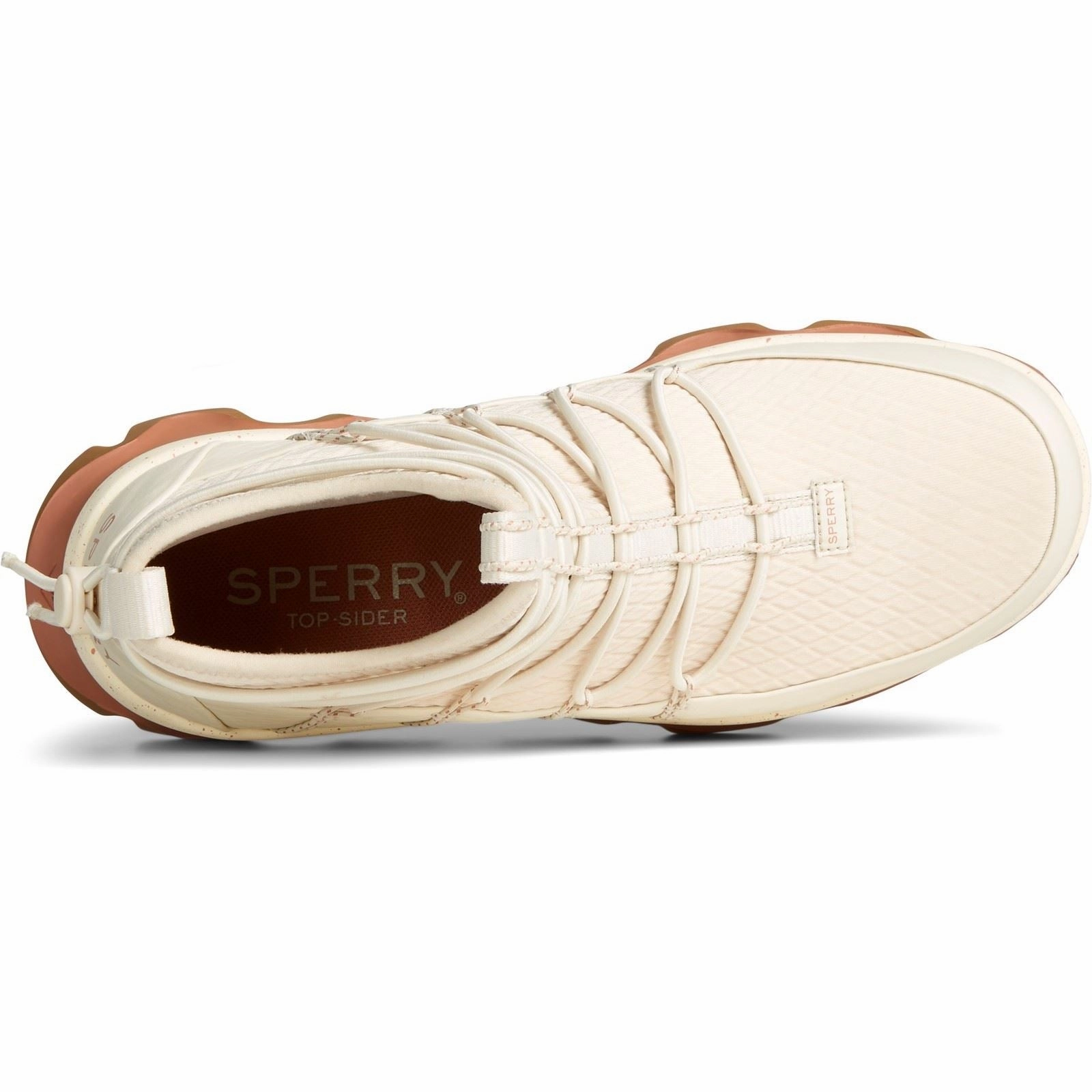 Puddle Walk Flex Sperry Saltwater 3D Textile White Wellington Boots