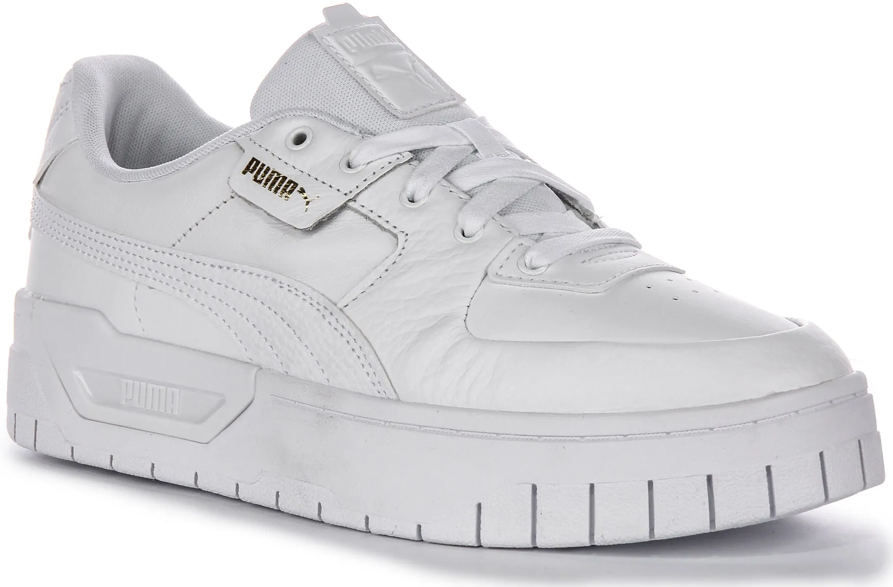 Luxe Touch No-Slip Grip Puma Cali Dream Leather In White For Women