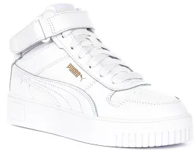 Outsole lugs enhance contact and grip precision Air Flow Puma Carina Street M In White For Women