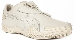 Puma Mostro Leather In Off White Heel Locking Sporty Look
