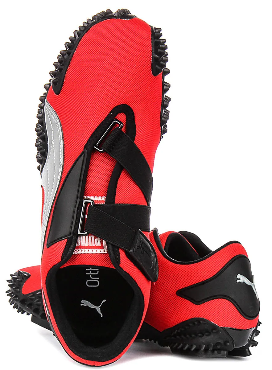 Puma Mostro OG In Red Silver Minimal Design
