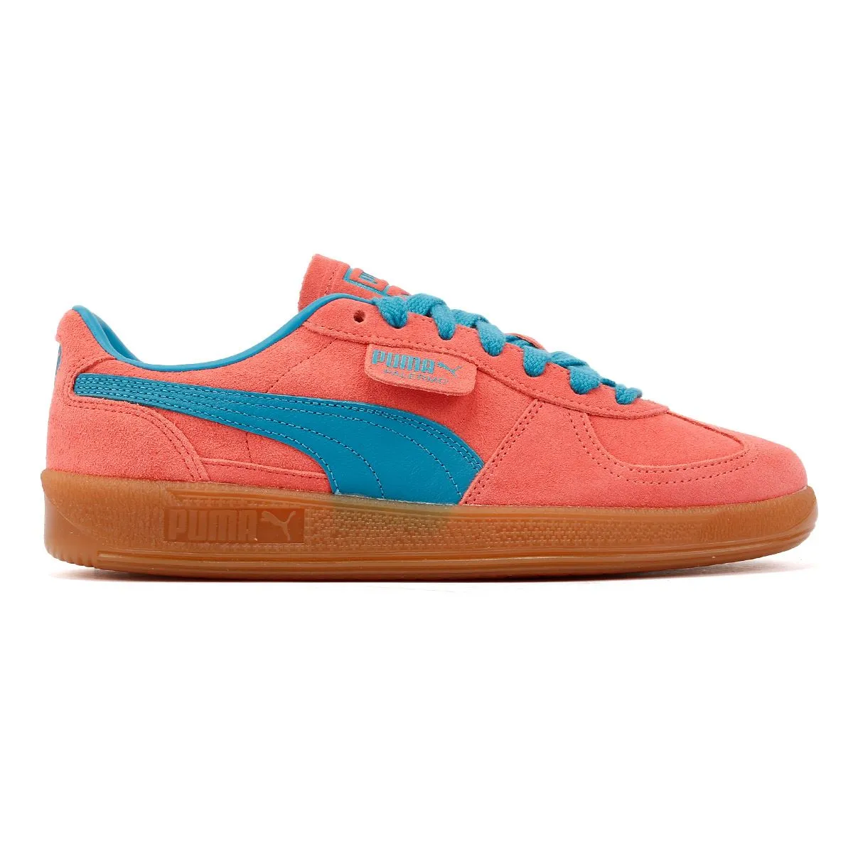 Puma Palermo Leather Pink/Blue Trainers Modern sole