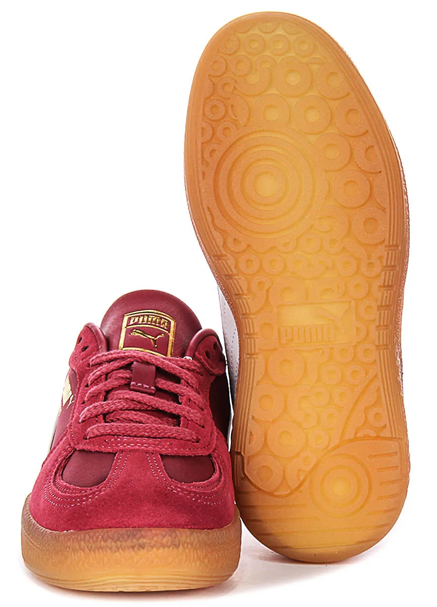 Puma Palermo Moda Tongue In Burgundy For Women Minimalist Urban Edge