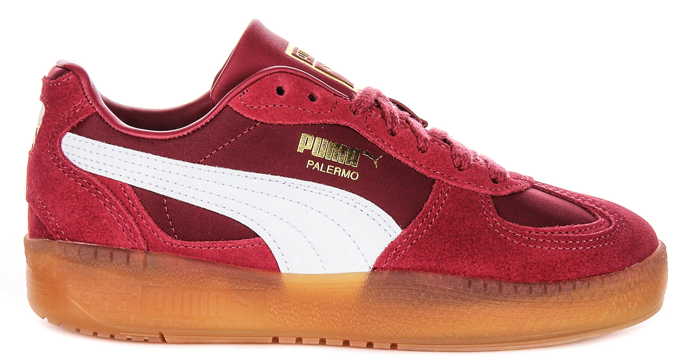 Puma Palermo Moda Tongue In Burgundy For Women Minimalist Urban Edge