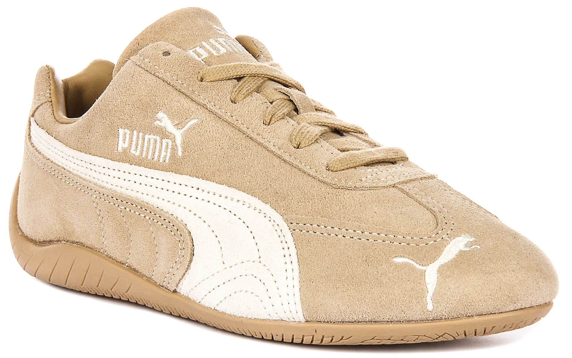 Flexible design adjusts to various foot types and gaits Lifting Training Puma Speedcat TTF In Ivory