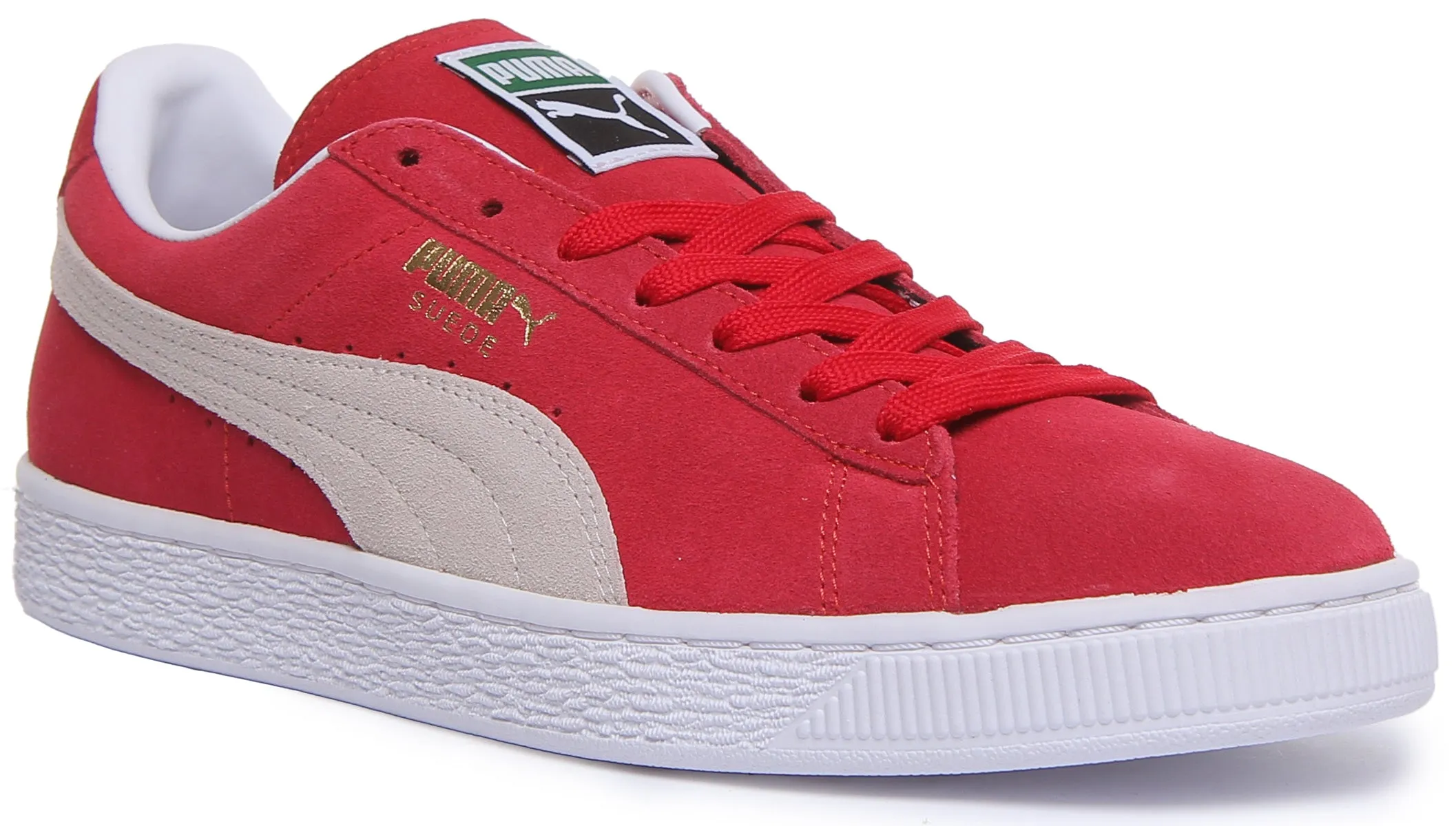 Puma Suede Classic   In Red Trainer padded insole Rebound Effect