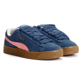 Puma Suede XL Suede Blue/Pink Trainers Lace System Urban Trends