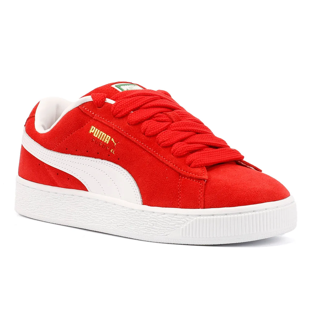 Puma Suede XL Suede Red Trainers Active Support Lines