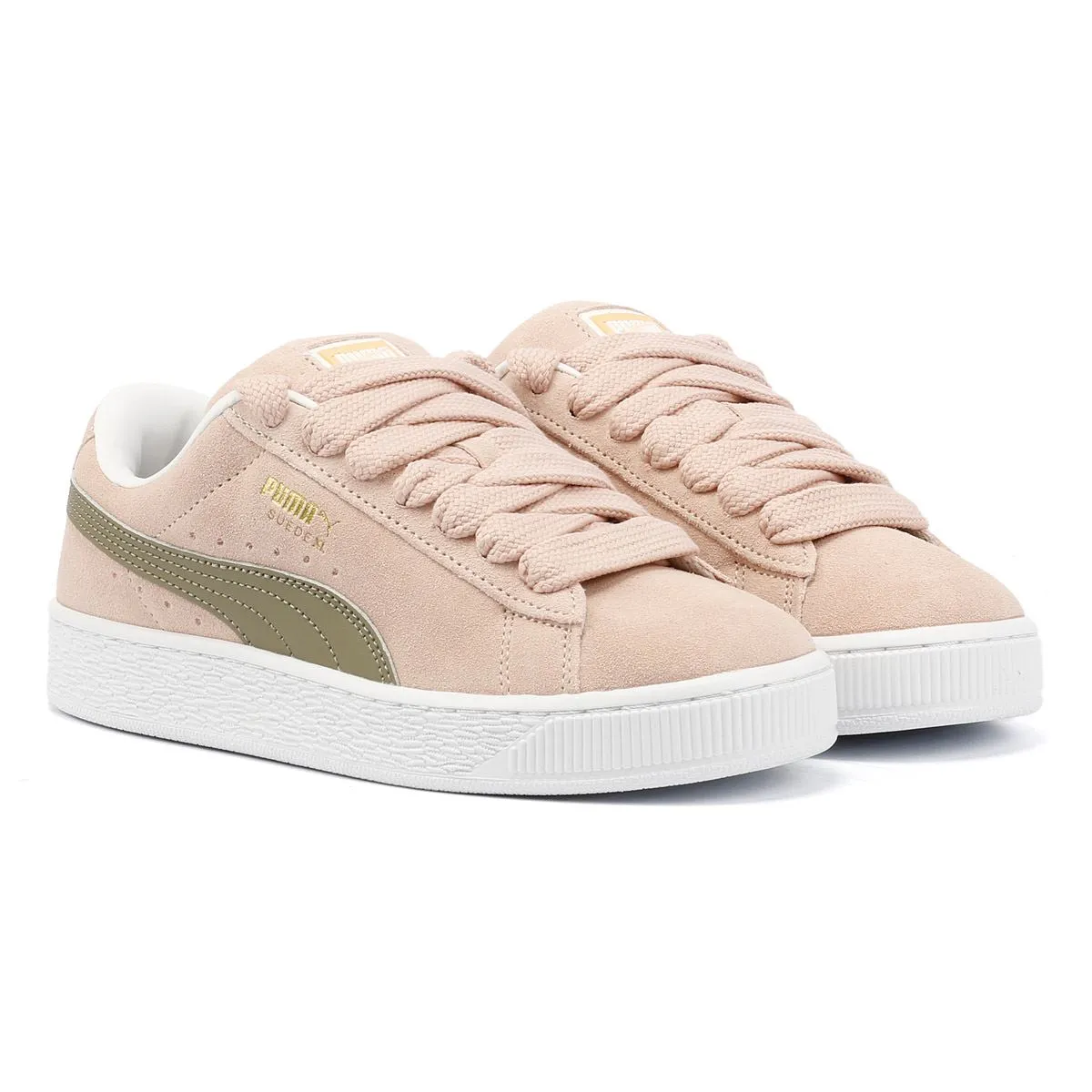 Puma Suede XL Suede Women's Rose/Quartz Trainers No Friction Soft Motion