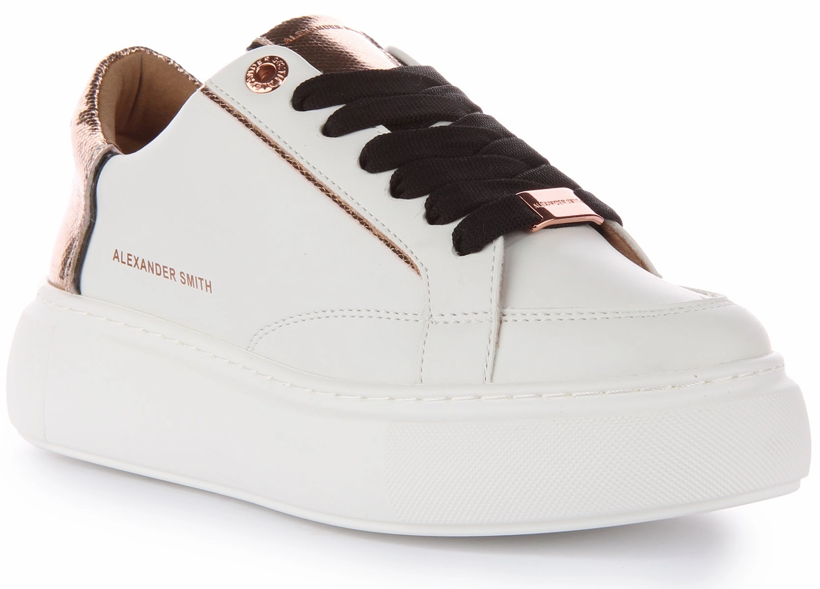 Alexander Smith Trainers In White For Women Padded interior Pressure Free