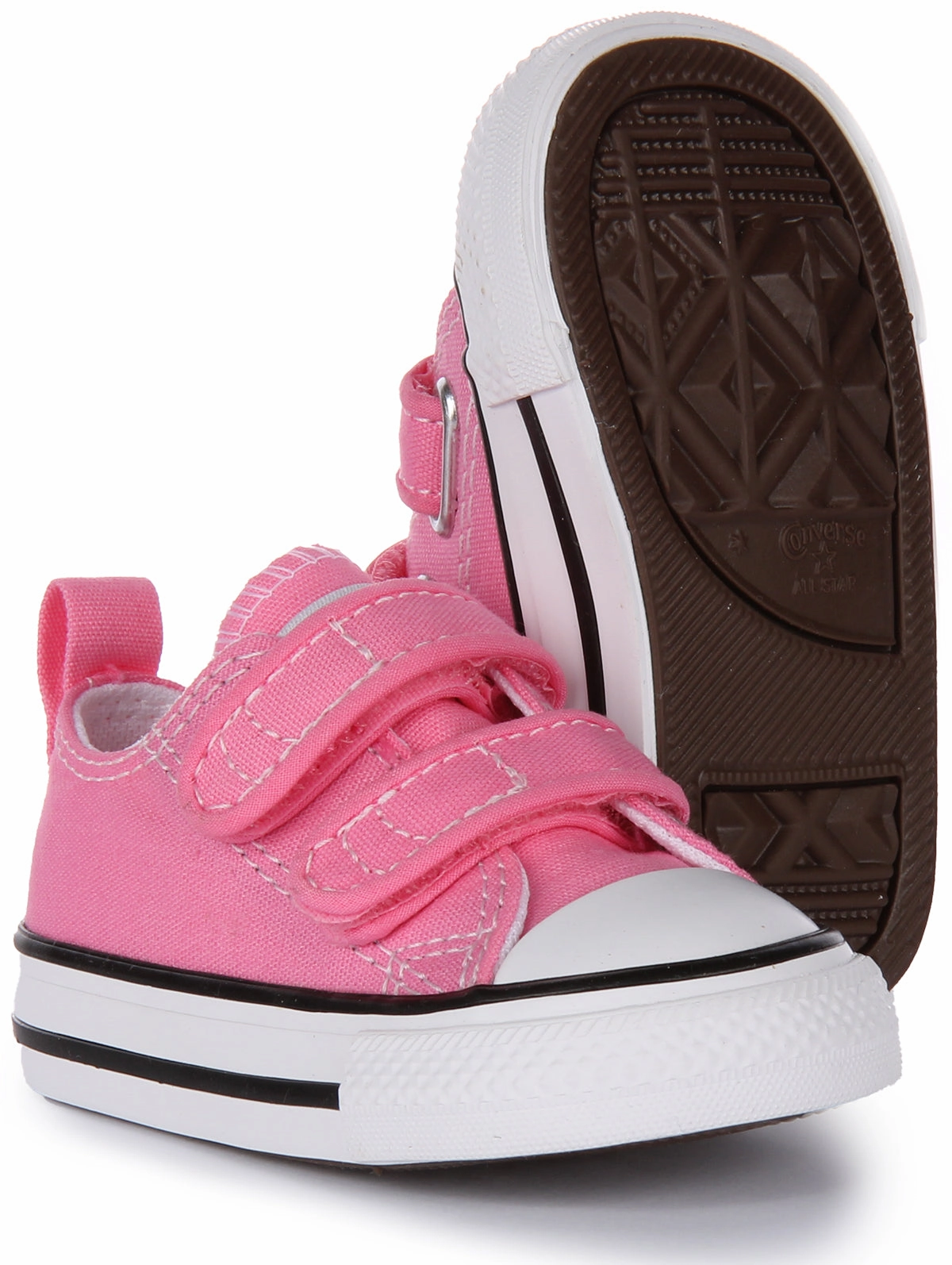 Pure Walk Converse All Star 709447C Velcro 2 Strap In Pink For Infants
