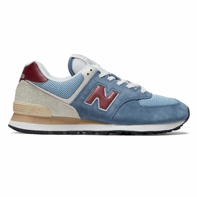 New Balance 574 Shoes - Shoreline Blue modern - brand shoes classic running gear